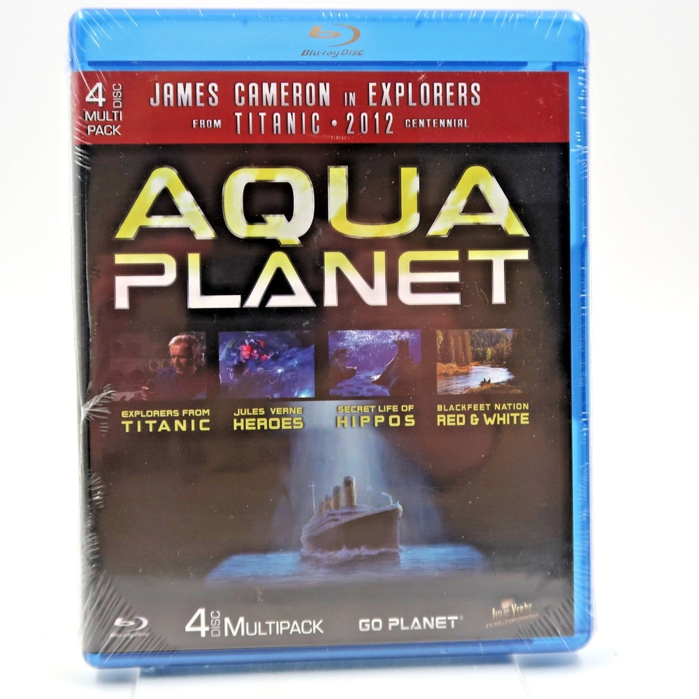 Aqua Planet Blu Ray 4 Disc Multipack James Cameron Go Planet 017078907827